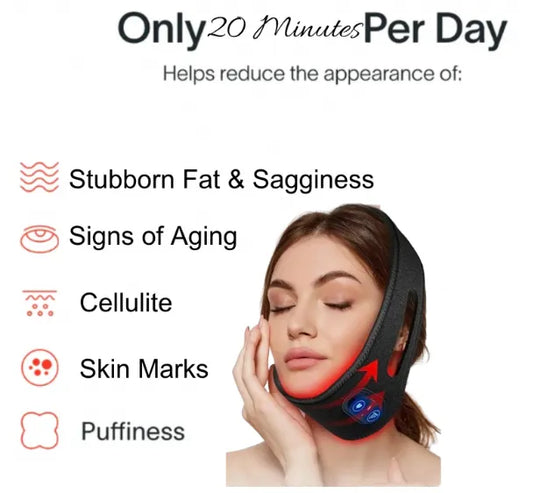 Infrared Light Wrap Face for Neck Chin Slimming Skin Care & Pain Relief